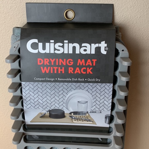 NWT Dish Drying Mat With Rack For Kitchen Counter Cuisinart - Picture 1 of 4